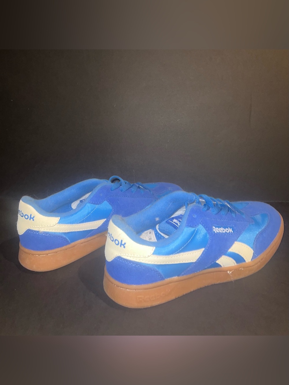 Reebok Women’s Royal Blue & White Low-Top Sneakers